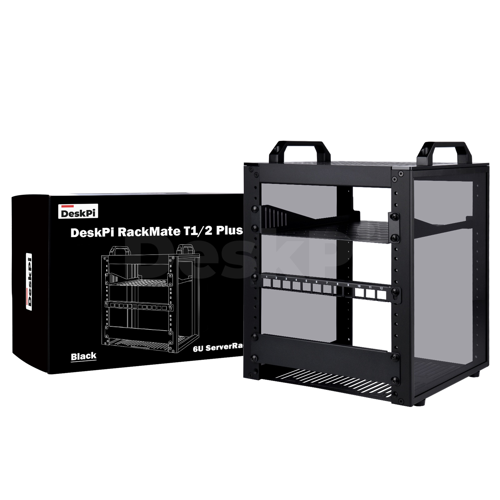 Deskpi Super6C - DeskPi RackMate T1/2 Plus Rackmount, 6U