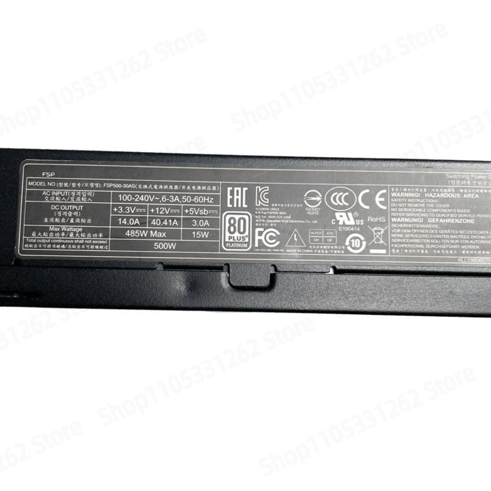 FSP500-30AS 500W Platinum Flex - Atx Power Supply 1U Flex 500W recension och pris