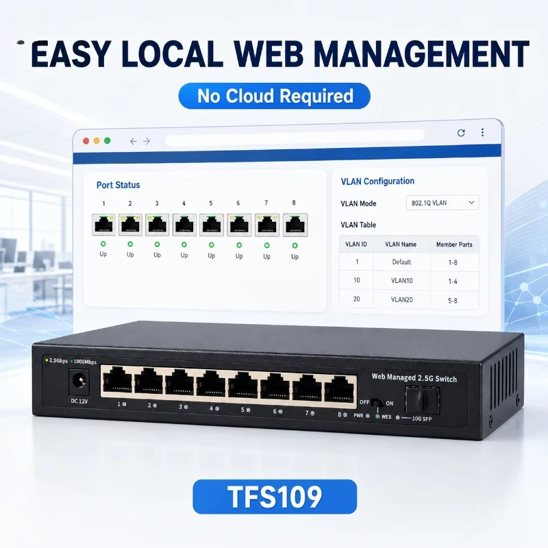8 Ports 2.5Gb Managed Switch w - Sfp+ 10G Managed Switch 8 Port recension och pris