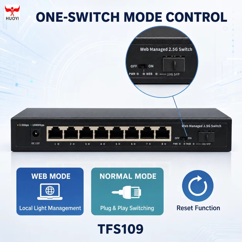 8 Ports 2.5Gb Managed Switch w - Sfp+ 10G Managed Switch 8 Port recension och pris
