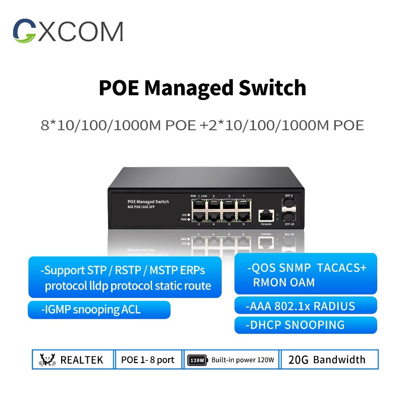 Factory 8 Port Gigabit L2 Mana - Managed Gigabit Poe Switch 8 Port 802.3At recension och pris