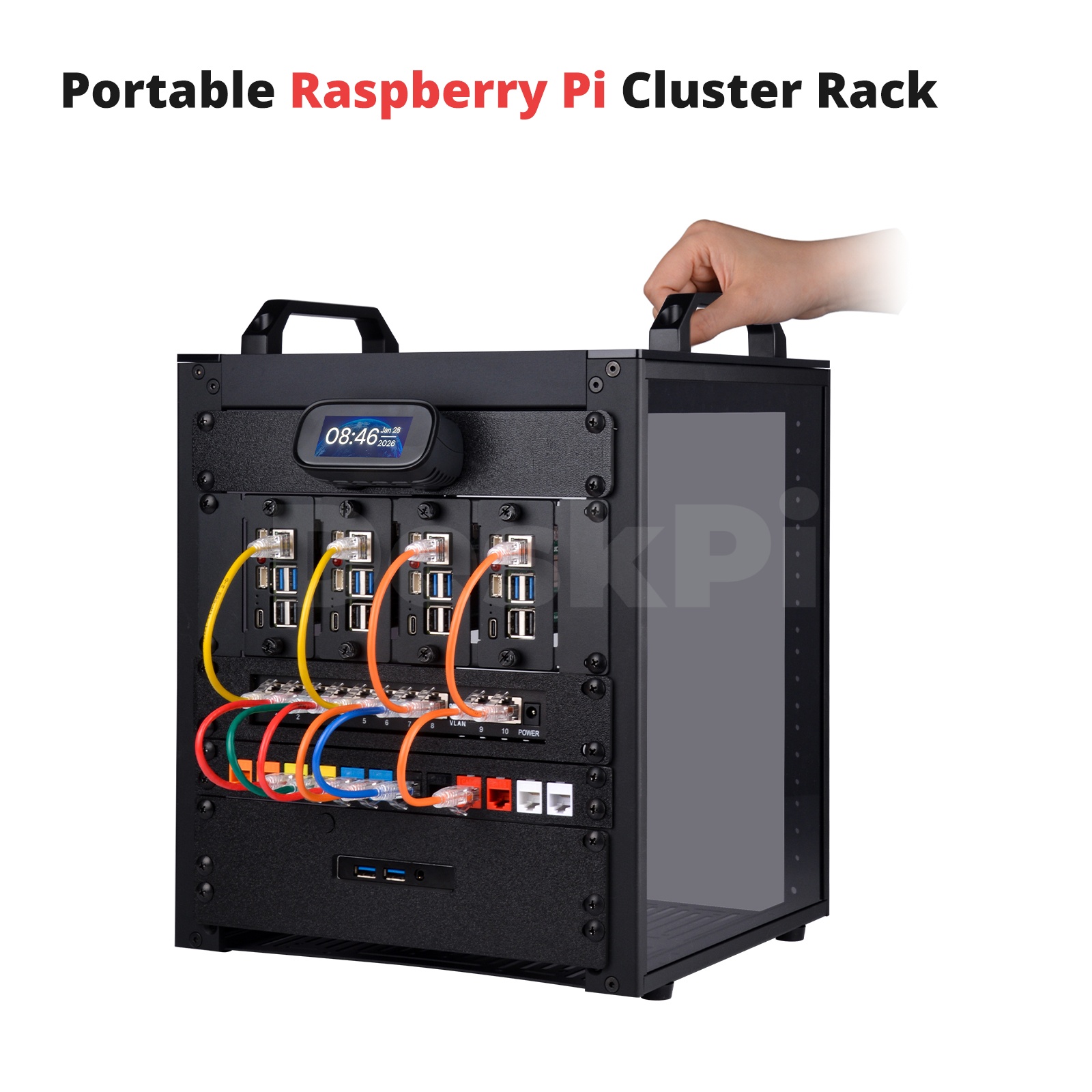 DeskPi RackMate T1/2 Plus Rack - Deskpi Super6C recension och pris